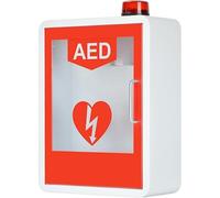 ZGHQHCDRH Armario para DEA, Caja de Alarma desfibrilación cardíaca Pared con luz y Sistema, Control Doble Interruptor, botiquín Primeros Auxilios