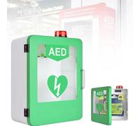 ZGHQHCDRH Armario para DEA, Caja de Almacenamiento Pared First con Sistema Alarma y Control Doble Interruptor, botiquín Primeros Auxilios, posición partición Ajustable