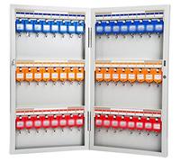 ZGHQHCDRH Armario para Guardar Llaves, Caja de Llaves Acero for Montaje en Pared, for el hogar, con Capacidad for 12, 24, 32 o 48, Ideal for Interiores(48 Keys)