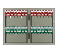 ZGHQHCDRH Armario para Guardar Llaves, Caja de Llaves Pared con Capacidad for 24/32/48/72/96/120, Caja Seguridad Acero Pintado Etiquetas Colores(32 Keys)