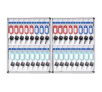 ZGHQHCDRH Armario para Guardar Llaves, Caja de Llaves Pared Decorativa for el hogar, Armario pequeño for, 4 Compartimentos Disponibles, Almacenamiento y Acabado, gestión(32 Keys)