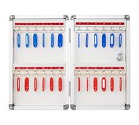 ZGHQHCDRH Armario para Guardar Llaves, Caja de Llaves pequeña for el hogar, con Cerradura, for Montar en la Pared, 4 Opciones Almacenamiento, Ideal for Oficina o Taller mecánico(24 Keys)