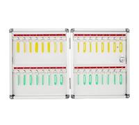 ZGHQHCDRH Armario para Guardar Llaves, Caja de Llaves pequeña for el hogar, con Cerradura, for Montar en la Pared, 4 Opciones Almacenamiento, Ideal for Oficina o Taller mecánico(32 Keys)