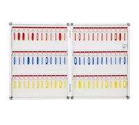 ZGHQHCDRH Armario para Guardar Llaves, Organizador de Llaves Gran Capacidad for 72, 96 y 120, Cajas Seguridad for Pared for Bienes raíces(72 Keys)