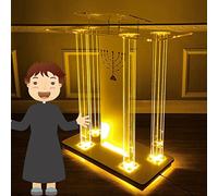 ZGHQHCDRH Atril, Púlpitos for Iglesias, podio de Altar portátil, conferencias y podios, Escritorio sobre Ruedas for Empresa Transparente