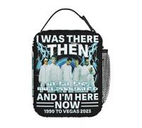 ZGHQHCDRH Backstreet Boys Into The Millennium Tour 2025 Bolsa de Almuerzo aislada para el Trabajo Bolsa de Almacenamiento de Alimentos Nevera portátil Caja térmica Bento