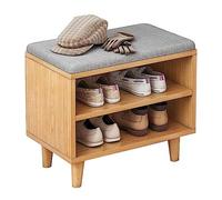 ZGHQHCDRH Banco Estrecho for Guardar Zapatos con Asiento, pequeño Zapatero Organizador for Entrada, Zapatero de 42 cm/60 cm for Espacios pequeños(A,42CM)
