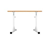 ZGHQHCDRH Barra de Ballet, Barra de Ballet Baile Independiente Ejercicio Ajustable for el hogar Profesional extraíble Habilidades básicas Prensa piernas for Adultos y niños(White,1.5m)