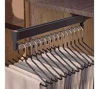 ZGHQHCDRH Barra retráctil extraíble para Armario, Percha Resistente con Deslizamiento Suave con rodamientos de Bolas para una fácil organización.