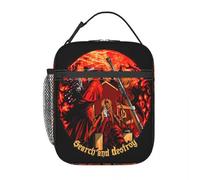 ZGHQHCDRH Bolsa de Almuerzo aislada Search and Destroy Bolsa térmica Reutilizable de Anime de Alta Capacidad Hellsing Vampire Bolsa de Comida de Oficina