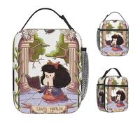 ZGHQHCDRH Bolsa de Almuerzo Bubu and Dudu Panda Divertida lonchera para Hombres Picnic Bolsa Nevera portátil con Cremallera Impermeable Impresión Térmica Bolsos de Mano