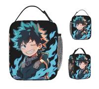 ZGHQHCDRH Bolsa de Almuerzo de Anime My Hero Academia Lonchera de Ocio Picnic al Aire Libre Bolsas de Comida portátiles para niños Bolsa de Nevera con Estampado Oxford