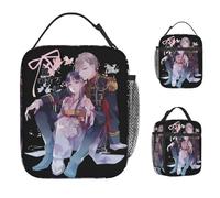 ZGHQHCDRH Bolsa de Almuerzo My Happy Marriage Vintage Lonchera de Picnic al Aire Libre Bolsa Aislante portátil Oxford Diseño gráfico Bolsas térmicas de Almuerzo