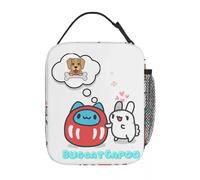 ZGHQHCDRH Bolsas de Almuerzo aisladas Bugcat Capoo and The Bunny Contenedor de Almuerzo de Alta Capacidad Bolsa térmica Lonchera Bolsa de Comida de Viaje Universitario