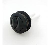 ZGHQHCDRH Botón pulsador for Tanque de Inodoro de Doble Descarga - Botón de Repuesto Redondo Negro de 38 mm for Accesorios de Cisterna, 1 Pieza