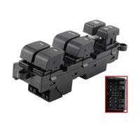 ZGHQHCDRH Botonera Elevalunas Interruptor maestro del elevalunas eléctrico LHD para coche, lado izquierdo conductor, 37990-78M00, compatible con Suzuki Alivio Vitara Esirsun Elevador ventanilla coche