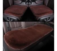 ZGHQHCDRH Cojín Asiento Coche,Cojín Felpa Asiento,para BMW M3 Competition 2021-2025,Cálido Cómodo Transpirable Coche Protector Asiento,Accesorios Coche,D-Coffee