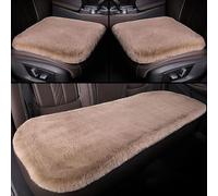 ZGHQHCDRH Cojín Asiento Coche,Cojín Felpa Asiento,para BMW M3 Competition 2021-2025,Cálido Cómodo Transpirable Coche Protector Asiento,Accesorios Coche,B-Brown