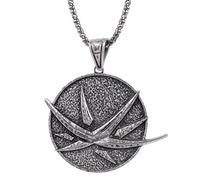 ZGHQHCDRH Collar con colgante de mago de Moda Gótica Vintage, colgante, medallón, mago, Lobo, caza salvaje, collar para hombre