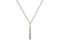 ZGHQHCDRH Collar de plata para mujer, Collar Chapado En Oro De Ley for Mujer, Gargantilla Plata S925 Con Barra Circón, Moda Delicada, Delicado, Joyería Regalo for Sus Parejas Niñas