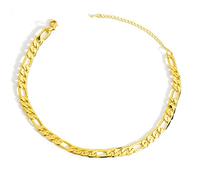 ZGHQHCDRH Collares de cadena Figaro rellenos para hombres y mujeres, cadena de eslabones cubanos de 5MM de ancho para colgante, regalos de joyería de Hip Hop