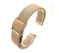 ZGHQHCDRH correa de reloj ajustable ， Correa de reloj de acero inoxidable Correa de reloj de liberación rápida(Rose Gold,22mm)