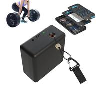 ZGHQHCDRH Dispositivo Entrenamiento por Velocidad, Smart Tracker para Levantamiento Pesas, Sentadillas & Salto Vertical, Control App, Datos en Tiempo Real, Consejos de Voz, Batería 50h(Standard)