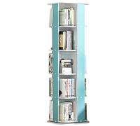 ZGHQHCDRH Estantería giratoria Creativa Estante de Piso de Varios Niveles Seguro, Duradero y fácil de Usar(Blue)