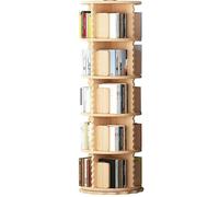 ZGHQHCDRH Estantería giratoria de Madera Maciza Estantería Creativa de pie Amplio Espacio de Almacenamiento Se Puede Usar en estantes de zapateros(Wood Color,6-Storey)