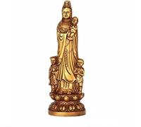 ZGHQHCDRH Estatua de Buda o Bodhisattva, Bendición de Buda ídolo Adornos, Estatua Feng Shui GuanYin Guanyin decoración Artesanal latón