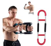 ZGHQHCDRH Expansor de Pecho Ajustable, Barra Power Twister portátil for Fortalecer los músculos, moldea el Cuerpo Perfecto for Hombres(Black,40kg)