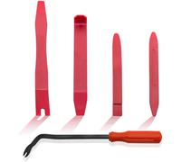 ZGHQHCDRH Extractor de Cubo de Rueda Kit de Herramientas para Quitar molduras Paneles Puertas automóviles, Herramienta desmontaje Manual Interiores, reparación tableros Audio(Red 5Pcs)