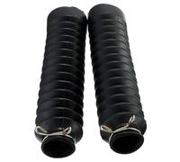 ZGHQHCDRH Fundas de Horquillas para Motos 2 Fuelles de Horquilla Delanteros Negros universales de Goma para Motocicleta, Protectores Antipolvo y Botas Impermeables.