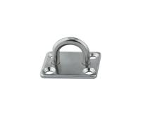 ZGHQHCDRH Ganchos de Techo de Acero Inoxidable, Gancho de Bucle for Placa Ojo, Almohadilla Cuadrada Acero Inoxidable 316, Accesorios for yate montado en la Pared, 4/1 Uds., 5/6/8m(5MM 1PC)