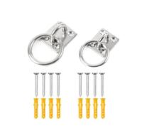 ZGHQHCDRH Ganchos de Techo de Acero Inoxidable, Paquete de 2 Ganchos Montaje Acero Inoxidable for Pared, Techo, Cuerda Yoga, Hamaca Colgante, Varios tamaños, Color Plateado(6mm)