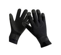 ZGHQHCDRH Guantes de buceo 3 mm for pesca submarina, antideslizantes, ajustables, negros, for surf y remo(L)