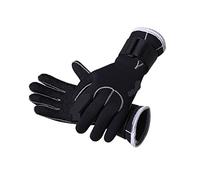 ZGHQHCDRH Guantes de Buceo, Guantes Negros de 3 mm for natación, Buceo, Mantener el Calor, Equipo Snorkel, antiarañazos, Guantes for navegar, Kayak y Surfear, for remar(Dark Grey,XL(Length27cm))