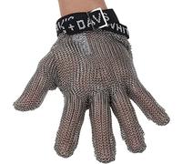 ZGHQHCDRH Guantes resistentes a cortes, Guante de acero inoxidable resistente a cortes - Nivel 9 protección, guante trabajo seguro for carniceros que cortan carne(1pcs/S)