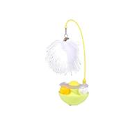ZGHQHCDRH Juguete for Gatos de 25 cm, Juguete Giratorio, Entretenimiento y autoentretenimiento for Gatos, Pelota de Menta(Yellow)