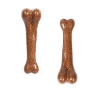 ZGHQHCDRH Juguetes para Cachorros, Juguetes for Perros, Huesos masticables, Casi indestructibles, antimordeduras, for pequeños, medianos y Grandes, 2 Unidades, marrón, 12 cm(Brown 12cm)