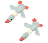 ZGHQHCDRH Juguetes para Perros. Juguetes for Perros, Pato Real, Juguete for masticadores agresivos, de Entrenamiento Ganso Salvaje con Sonido chirriante, 2 Piezas D(B)
