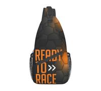 ZGHQHCDRH Listo para competir Bolsa de Pecho de Motocicleta de Coche Personalizado Mochila de Hombro Cruzado Fresca para Hombres Mochila de Viaje y Senderismo