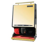 ZGHQHCDRH Máquina para lustrar zapatos, Artefacto for zapatos, limpieza especial, cepillo multifuncional de mano, zapato blanco pequeño for el hogar(Gold)