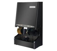 ZGHQHCDRH Máquina para lustrar zapatos, Kit adecuado for el club del centro de ventas vestíbulo entrada hotel, motor doble, máquina eléctrica for limpiar zapatos(Black)