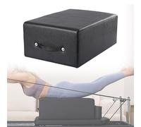 ZGHQHCDRH Mejore la Rutina de Pilates: Caja para Sentarse Universal Reformer de 23,62 * 15,75 * 9,25 Pulgadas, Herramienta de Fuerza/Equilibrio/flexibilidad para el hogar y el Estudio(Black)