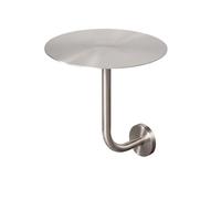 ZGHQHCDRH mesita Auxiliar Redonda de Pared, Mesa de Centro Redonda pequeña Acero Inoxidable for Montar en la Pared, Mesa Bar Moderna for Comedor(40 * 45 * 22cm/15.8 * 17.7 * 8.7in)