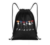 ZGHQHCDRH Mochila de Programa de televisión Friends Bolsas Deportivas con cordón Bolsa de Gimnasio Bolsa de Cuerda para Ciclismo