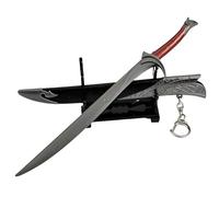 ZGHQHCDRH Modelo de Espada Larga, Modelo Orcrist, Longitud: 22 cm/8,7 Pulgadas, con Soporte de exhibición, Coleccionable película Metal, Mini decoración Mesa