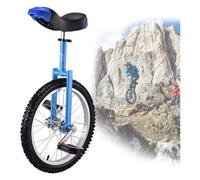 ZGHQHCDRH Monociclo, Monociclos de 18 Pulgadas for Adultos, Ruedas Antideslizantes, neumáticos montaña, Bicicleta Equilibrio for Ejercicio con autoequilibrio(Blue)