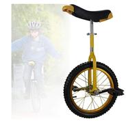 ZGHQHCDRH Monociclo, Ruedas Antideslizantes de 16/18/20 Pulgadas con llanta aleación, neumático Extra Grueso, Asiento Ajustable(Yellow,16inch)